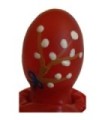 CONDOMERIE - PRESERVATIVO DECORATIVO PINTADO A MANO HUEVO DE PASCUA ROJO
