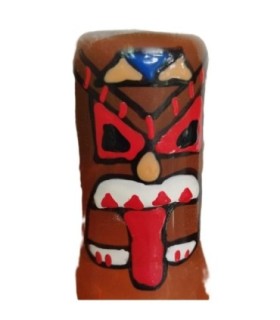 CONDOMERIE - PRESERVATIVO DECORATIVO PINTADO A MANO TÓTEM TIKI-01