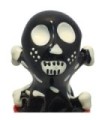 CONDOMERIE - PRESERVATIVO DECORATIVO PINTADO A MANO CALAVERA NEGRA MODELO 2