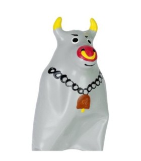 CONDOMERIE - PRESERVATIVO DECORATIVO PINTADO A MANO TORO GRIS MODELO XL