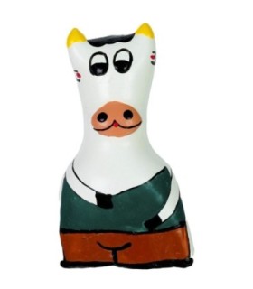 CONDOMERIE - PRESERVATIVO DECORATIVO PINTADO A MANO VACA MODELO XL