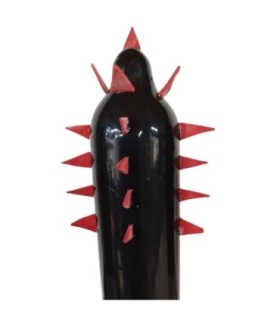 CONDOMERIE - PRESERVATIVO DECORATIVO PINTADO A MANO CACTUS NEGRO XL