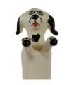 CONDOMERIE - PRESERVATIVO DECORATIVO PINTADO A MANO PERRO BLANCO FELIZ XL
