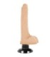 BASECOCK - VIBRADOR REALÍSTICO 2-1 NATURAL 18.5 CM -O- 4 CM