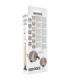 BASECOCK - VIBRADOR REALÍSTICO 2-1 NATURAL 18.5 CM -O- 4 CM