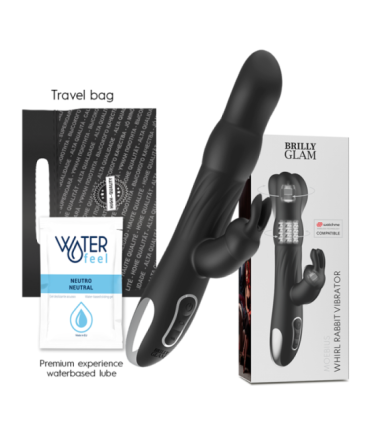 BRILLY GLAM - MOEBIUS RABBIT VIBRATOR & ROTATOR COMPATIBLE CON WATCHME WIRELESS TECHNOLOGY