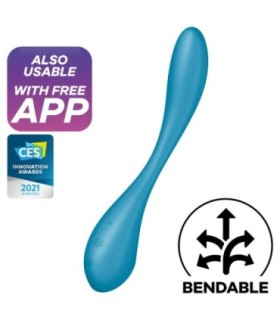 SATISFYER - G-SPOT FLEX 5 MULTI VIBRADOR AZUL