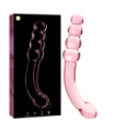 NEBULA SERIES BY IBIZA - MODELO 14 DILDO CRISTAL ROSA 18.5 CM -O- 3 CM