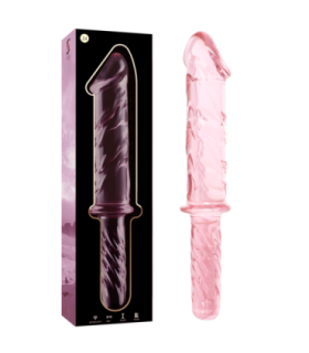NEBULA SERIES BY IBIZA - MODELO 24 DILDO CRISTAL ROSA 28.5 CM -O- 5 CM