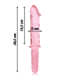 NEBULA SERIES BY IBIZA - MODELO 24 DILDO CRISTAL ROSA 28.5 CM -O- 5 CM