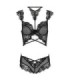 LIVCO CORSETTI FASHION - PALMENOM LC 90614 SUJETADOR + PANTY NEGRO L/XL