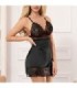 SUBBLIME - BABYDOLL CON ESTAMPADO FLORAL PECHO NEGRO L/XL