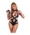 SUBBLIME - BODY HALTER SEXY CON ARNÉS NEGRO S/M