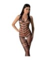PASSION - BS100 BODYSTOCKING ROJO TALLA ÚNICA