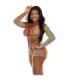 LEG AVENUE - SET TRES PIEZAS MULTICOLOR