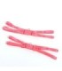 SUBBLIME - 955298 SET SUJETADOR CON COLLAR Y DETALLES PARA PIERNAS ROSA FLUORESCENTE S/M