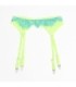 SUBBLIME - 955311 SET SUJETADOR CON ENCAJE Y LIGUEROS VERDE Y AZUL S/M