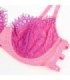 SUBBLIME - 955359 SET SUJETADOR CON ENCAJE Y LIGUEROS ROSA Y MORADO S/M