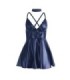 SUBBLIME - 955427 VESTIDO CON TIRANTES DE CUERO AZUL L/XL