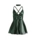 SUBBLIME - 955441 VESTIDO CON TIRANTES DE CUERO VERDE L/XL