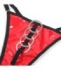SUBBLIME - 955533 CONJUNTO SUJETADOR CON CREMALLERA DE MALLA DE CHAROL ROJO S/M