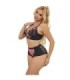 SUBBLIME - 955571 CONJUNTO SUJETADOR CON CREMALLERA DE MALLA DE CHAROL ROSA S/M