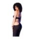 CHILIROSE - CR 4851 SET TOP NEGRO Y LEGGINS CON COMPLEMENTOS DORADOS S