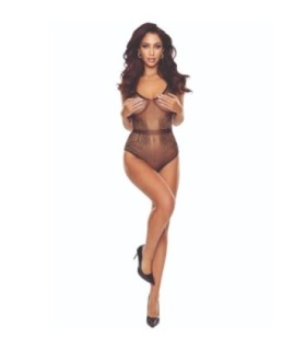 PASSION - BS115 BODYSTOCKING REJILLA NEGRO