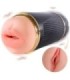 SHEQU - KAY MASTURBADOR DOBLE CON VIBRACIÓN DUAL BOCA Y VAGINA