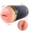 SHEQU - KAY MASTURBADOR DOBLE CON VIBRACIÓN DUAL BOCA Y VAGINA