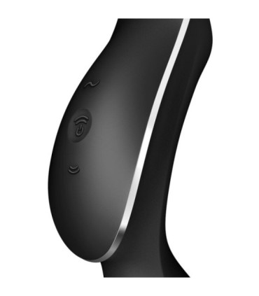 SATISFYER - CURVY TRINITY 2 ESTIMULADOR Y VIBRADOR NEGRO