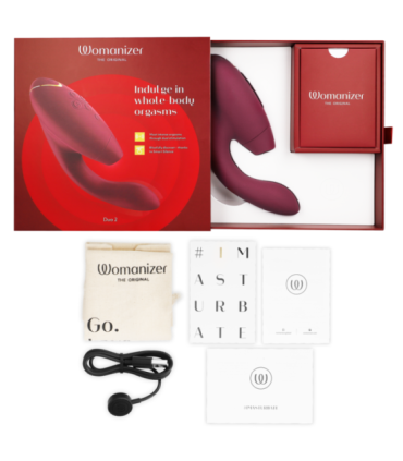 WOMANIZER - DUO 2 ESTIMULADOR BURDEOS