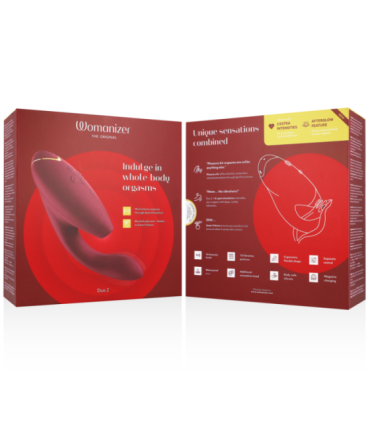 WOMANIZER - DUO 2 ESTIMULADOR BURDEOS