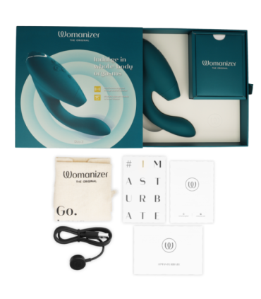 WOMANIZER - DUO 2 ESTIMULADOR AZUL PETRÓLEO