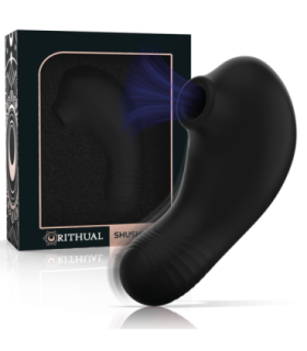 RITHUAL - SHUSHU PRO POCKET ESTIMULADOR CLITORIS 2 POTENTES MOTORES AZABACHE