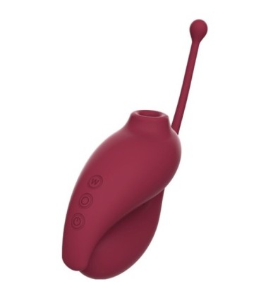 ADRIEN LASTIC - INSPIRATION SUCCIONADOR CLÍTORIS + HUEVO VIBRADOR ROJO - APP GRATUITA