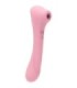 FEMINTIMATE - DAISY MASSAGER SUCCIONADOR Y VIBRADOR ROSA
