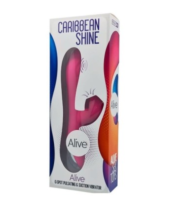 ALIVE - CARIBBEAN SHINE VIBRADOR & SUCCIONADOR FUCSIA