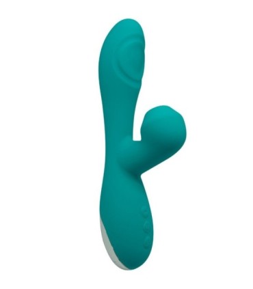 ALIVE - CARIBBEAN SHINE VIBRADOR & SUCCIONADOR AZUL