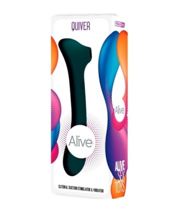 ALIVE - QUIVER SUCCIONADOR & VIBRADOR VERDE