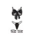 SUBBLIME - 955199 SET SUJETADOR CON LAZO NEGRO AJUSTABLE S/M