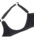 SUBBLIME - 955199 SET SUJETADOR CON LAZO NEGRO AJUSTABLE S/M