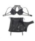 SUBBLIME - 957599 CONJUNTO SUJETADOR Y FALDA DE CUERO NEGRO L/XL