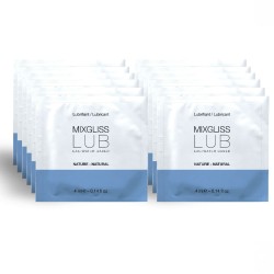 MIXGLISS - LUBRICANTE BASE DE AGUA NATURAL 12 MONODOSIS 4 ML