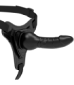 FETISH SUBMISSIVE HARNESS - SILICONA NEGRO REALISTIC 16 CM