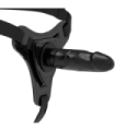 FETISH SUBMISSIVE HARNESS - SILICONA NEGRO REALISTIC 15 CM