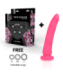 DELTA CLUB - TOYS ARNES + DILDO ROSA SILICONA MEDICA 17 CM -O- 3 CM