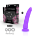 DELTA CLUB - TOYS ARNES + DILDO LILA SILICONA MEDICA 17 CM -O- 3 CM