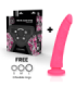 DELTA CLUB - TOYS DILDO + ARNES ROSA SILICONA MEDICA 20 CM -O- 4 CM