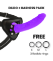 DELTA CLUB - TOYS ARNES + DILDO LILA SILICONA MEDICA 20 CM -O- 4 CM